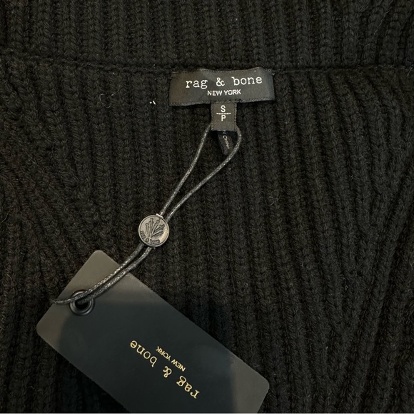 RAG & BONE Mikaela Mix Media Jacket Reversible Size S In Navy & Black NWT - Picture 6 of 7